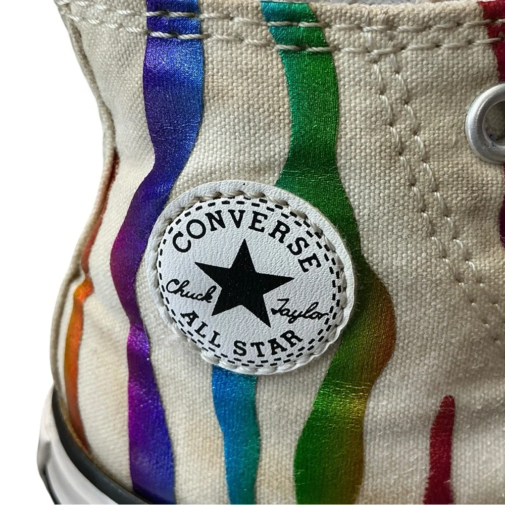 Converse Multicolor Striped Kids High-Tops Infant Size 9